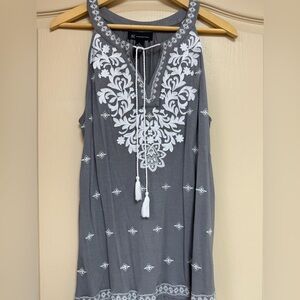 INC embroidered tank